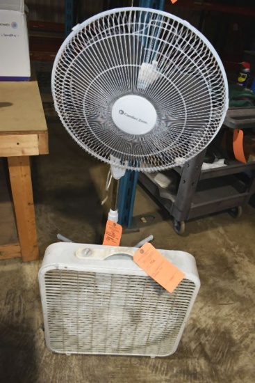 COMFORT ZONE 18" PEDESTAL FAN AND LAKEWOOD THREE
