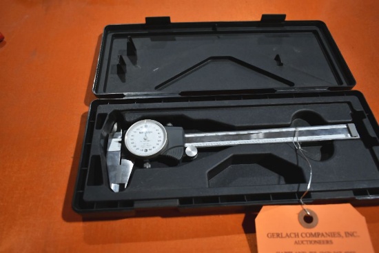 MITUTOYO 6" CALIPER, MODEL 505-744 WITH CASE
