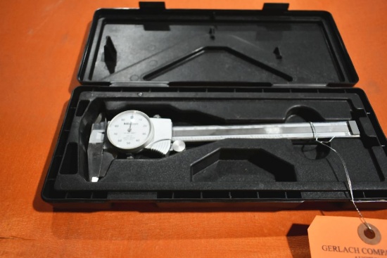 MITUTOYO 6" CALIPER, MODEL 505-742 WITH CASE