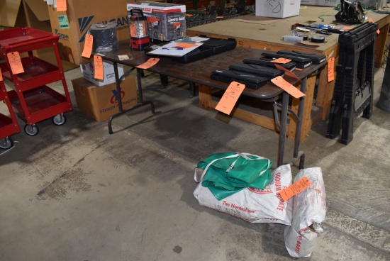 5' WOOD VENEER FOLDING TABLE, 29"H X 30"W