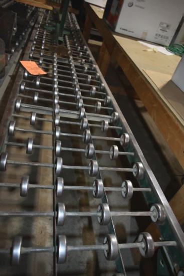 (4) 10' SECTIONS OF RAPID WHEEL CONVEYOR SYSTEM WITH