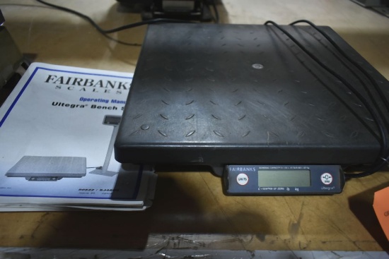 FAIRBANKS TABLE TOP SCALE WITH OPERATING MANUAL,