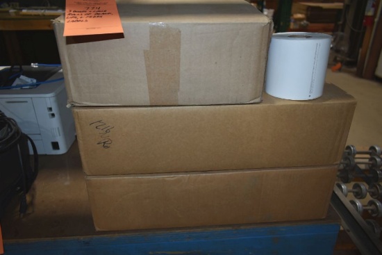 (3) BOXES AND LOOSE ROLLS OF BLANK, UPS AND FEDEX LABELS