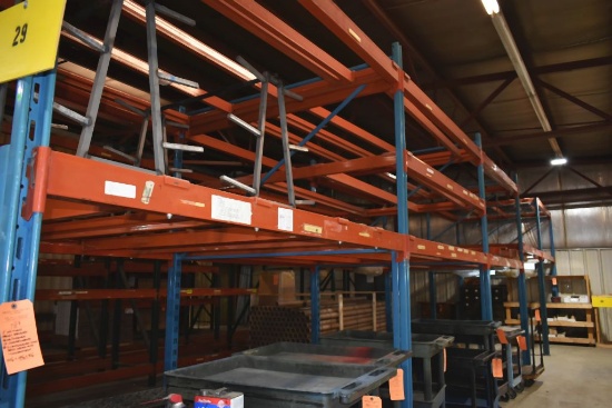(5) SECTIONS OF PALLET RACKING, BLUE/ORANGE,