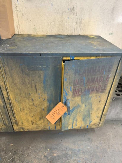 TWO TIER FLAMMABLE PAINT STORAGE CABINET, WITH