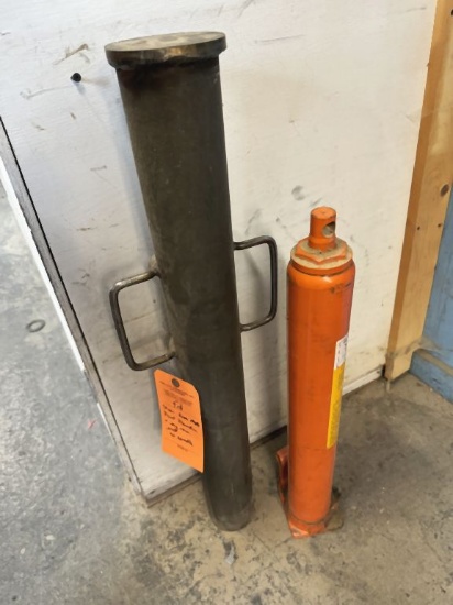 STEEL SHOP MADE POST POUNDER AND LON RAM JACK,
