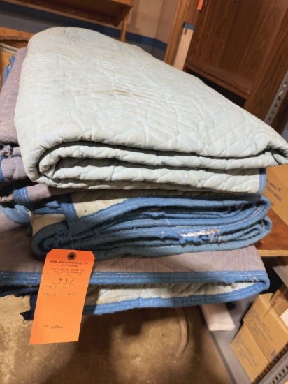 STACK OF MOVING BLANKETS