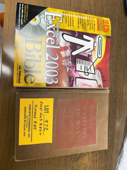 EXCEL 2003 BIBLE AND VINTAGE BIBLE