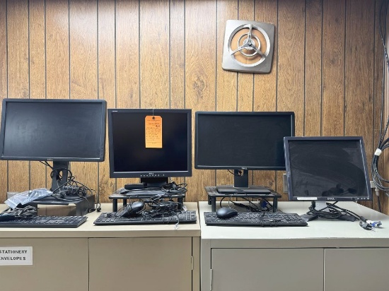 ASSORTED COMPUTER ITEMS; (1) 17" DELL MONITOR,