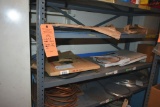 CONTENTS OF MIDDLE 3 SHELVES; PLEXIGLASS, COPPER AND