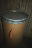CARDBOARD BARREL OF ALUMINUM OXIDE? BLASTING GRIT,