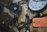 (2) HINGED TABLE MOUNTED WORK LAMPS AND 5
