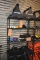 All contents on this rack; AB mats, hand weight gloves, 3 in 1 parralettes Etc.
