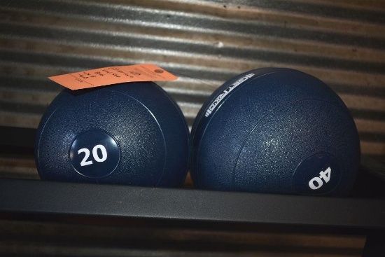 2 Get Rx'd vinyl sand balls; 20 lb, 40 lb
