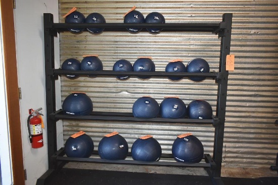 4 tier heavy Steel rack. 29-in x 77-in x 72-in t