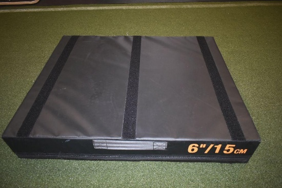 Get rx'd 6" foam stack cube. 36" x 30" x 6" high. Nylon handles. Velcro strips