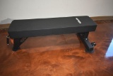 Get Rx'd heavy duty thick Padded Bench. steel frame with wheel kit. 48-in x 13 in X 16-1/2 in high