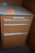 METAL THREE DRAWER FILE/SUPPLY CABINET WITH PULL-OUT WORK TRAY