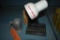 DESK LAMP AND METAL FOOTBALL MUG