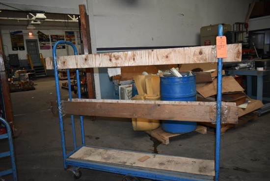 PANEL/BOARD DOLLY ON THREE SETS OF CASTERS