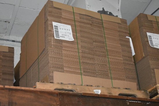 PALLET WITH (250) 24" x 12" x 8" CARDBOARD BOXES