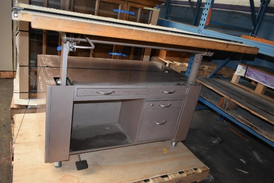 DESK O'MATIC DRAFTING TABLE - PALLETIZED FOR EASY MOVING, 40" x 59"