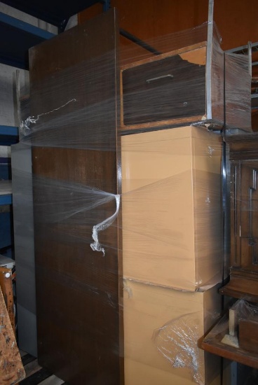 CONTENTS OF PALLET; ASSORTED FILE CABINETS AND TABLE