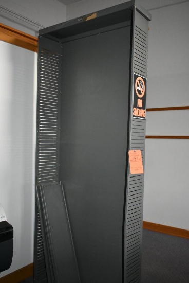 METAL ADJUSTABLE SHELF DISPLAY/STORAGE UNIT, 90"H x 36"W x 10"D