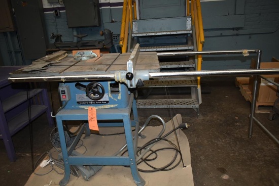 ROCKWELL TABLE SAW, MODEL 10, TILTING ARBOR, STAND