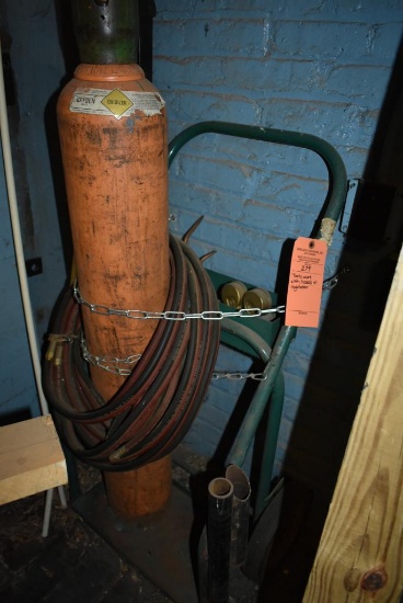 TANK CART WITH HOSES AND REGULATOR