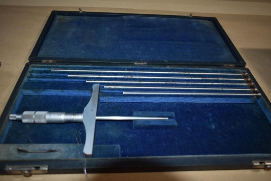 BROWN & SHARPE DEPTH GAUGE KIT WITH CASE
