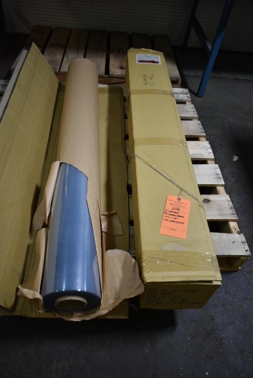 (2) CARTONS WITH 97 YARDS IN EACH .012 x 54" 3A CLEAR PLASTIC