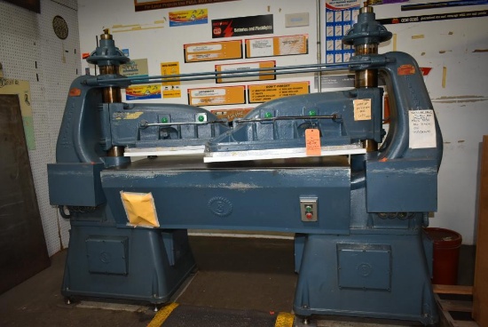 HERMAN-SCHWABE TWIN HEAD CLICKER PRESS, MODEL 24565,
