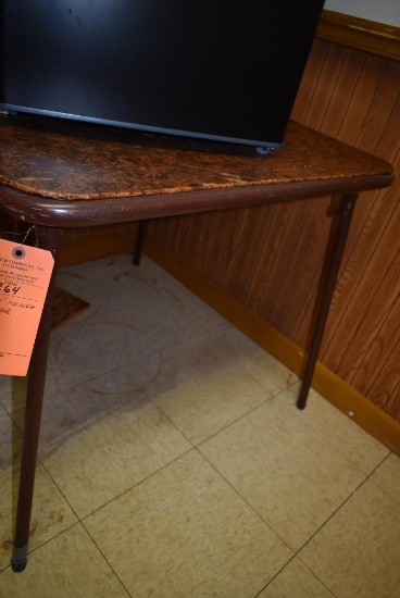 30" x 30" FOLDING CARD TABLE, 27" HIGH