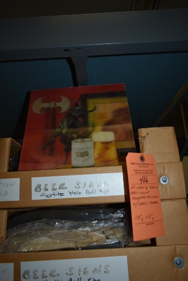 AT LEASE (6) SCHLITZ MALT LIQUOR HOLOGRAPH PICTURES WITH PLASTIC FRAMES, 18"H x 15"W