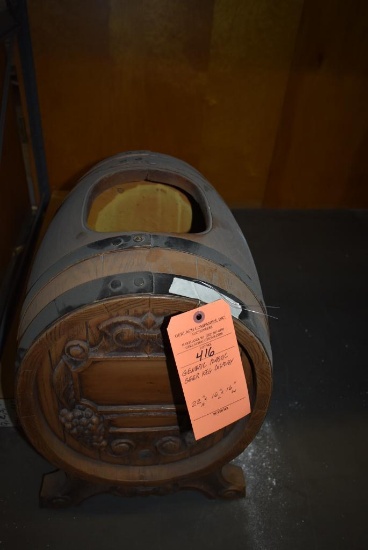 GENERIC PLASTIC BEER KEG DISPLAY, 22"H x 16"L x 16"W