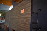 8' FOLDING TABLE, WOODGRAIN TOP