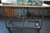 ROLLING WORK TABLE WITH LOWER SHELF, 32