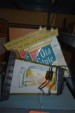 HEILMAN'S OLD STYLE SWAG LIGHT AND SIGNS, UNTESTED