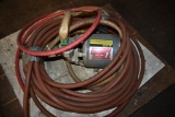 PALLET WITH HOSES AND TEEL PUMP