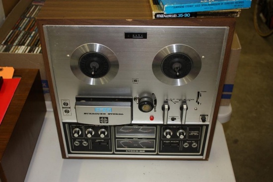 AKAI FOUR CHANNEL REEL TO REEL TAPE DECK, MODEL 1730D, CORD CUT