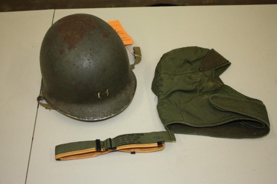MISC. MILITARY ITEMS, INCLUDING HELMET