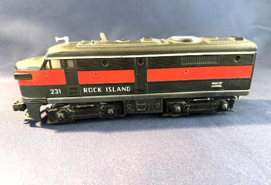 LIONEL ROCK ISLAND DIESEL STEAMER, NO. 231