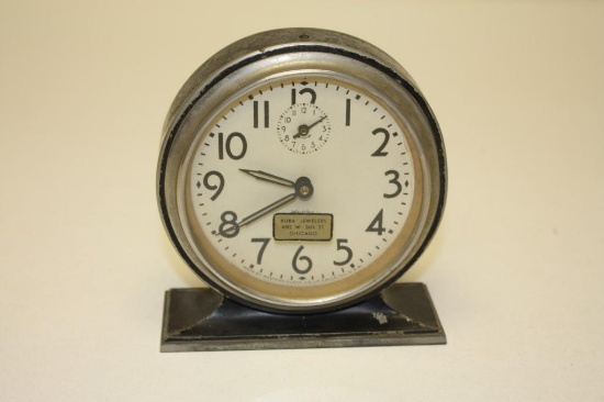 Antique Big Ben Westclox Table Alarm Clock Kuba Jewelers Decal