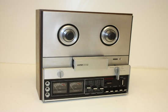 Vintage 7" Ampex AX-50 Reel-to-reel Tape Player