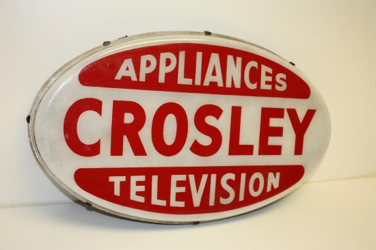 Stunning Vintage Lima Neon Products Crosley Appliances & Television 27" Light-up Sign