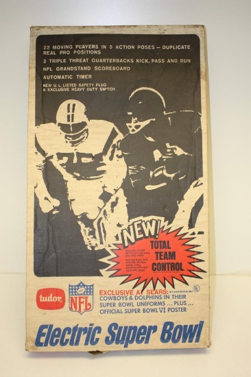 Vintage Tudor NFL Electric Super-Bowl Game W/ Automatic Timer in Original Box
