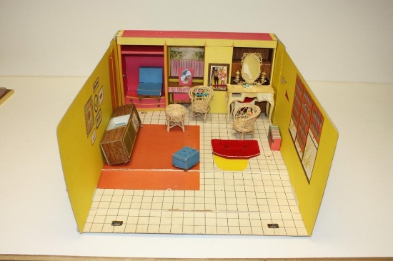 Vintage Barbie's Dream house Teenage Fashion Model W/ Furniture in Original Box 1962