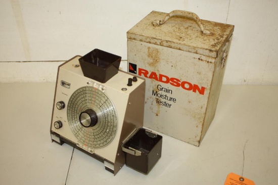 Vintage Radson Grain Moisture Tester in Metal Case