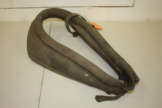 Antique Horse Mule Collar Primitive Animal Farming and Agriculture Assisted Plowing Harness